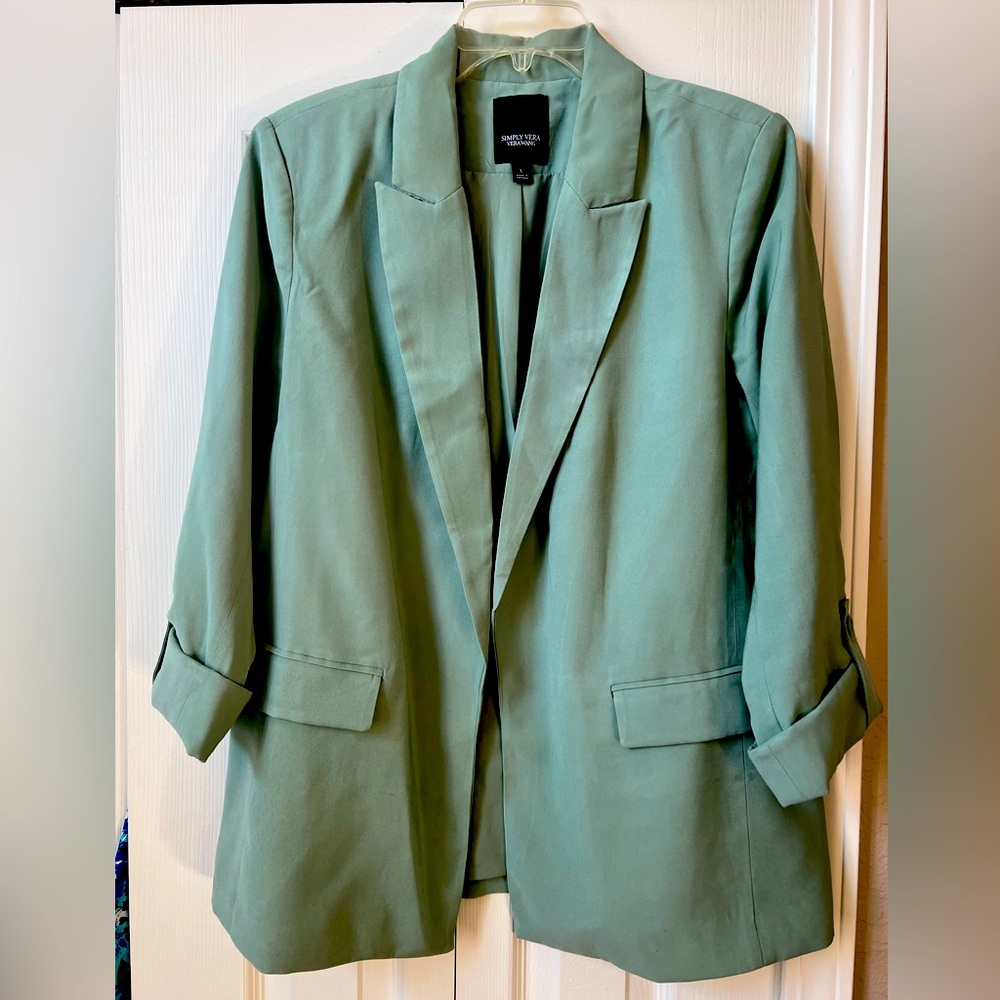 Simply Vera light green blazer size L